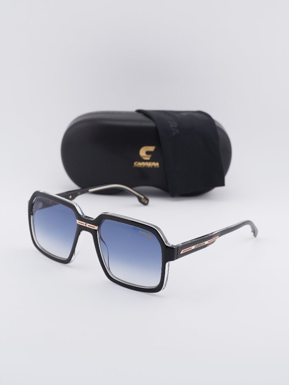 Carrera VICTORY C 08/S 07C5 08 Square Sunglasses - Black / Blue
